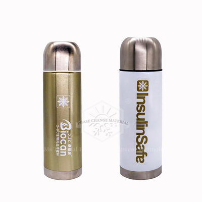 فلاسک کولر مسافرتی 2-8 درجه سانتیگراد SS304 PCM 36 ساعت برای پزشکی و انسولین