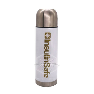 فلاسک کولر مسافرتی 2-8 درجه سانتیگراد SS304 PCM 36 ساعت برای پزشکی و انسولین